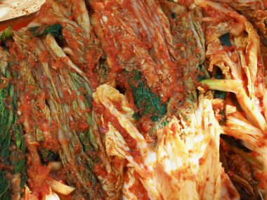 Kore yemeği taze kimchi