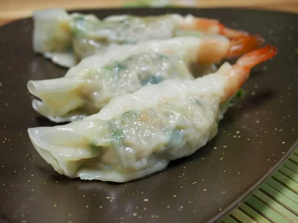 Aziatische Levensmiddelen Garnalen Dumplings Garnalen Dim Sum — Stockfoto