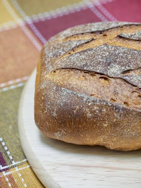 Whole-wheat bread baked in the oven