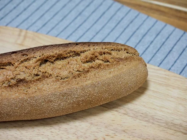Whole-wheat bread baked in the oven