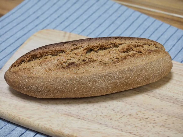Хлеб Цельной Пшеницы Запеченный Духовке — стоковое фото