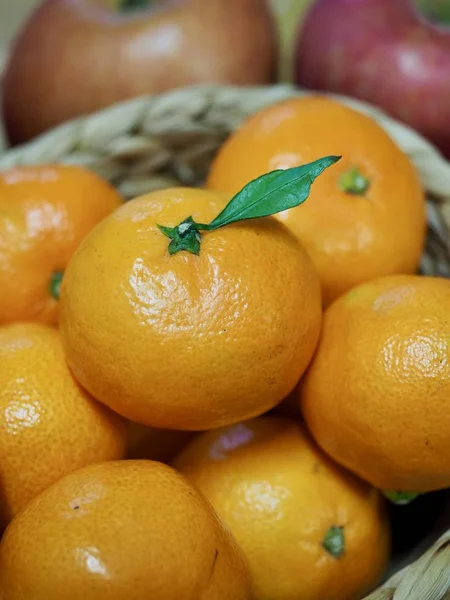 Taze Kore Meyvesi Jeju Narenciye Mandalina Mandalina — Stok fotoğraf