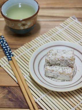 Kore geleneksel yemeği Injeolmi, pirinç keki