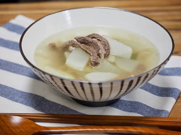 Comida Coreana Sopa Rabanete — Fotografia de Stock