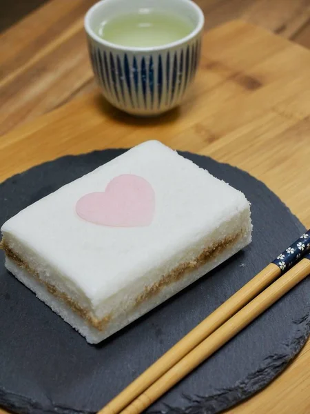 Корейская Еда Snow White Rice Cake — стоковое фото