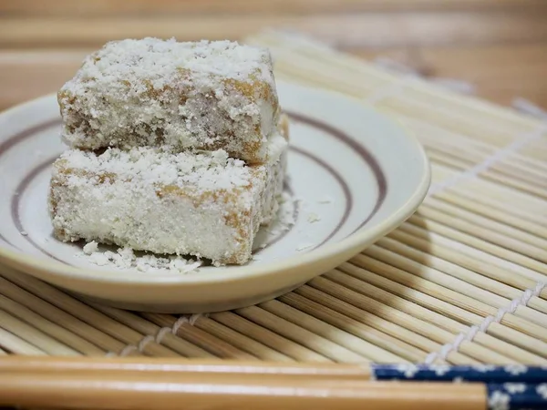 Comida Tradicional Coreana Injeolmi Bolo Arroz — Fotografia de Stock