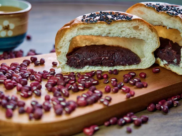 red bean bread and  Sweet pumpkin sikhye