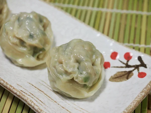 Азійські Харчові Пельмені Dim Sum Meatdumplings — стокове фото