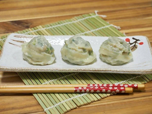 Азійські Харчові Пельмені Dim Sum Meatdumplings — стокове фото