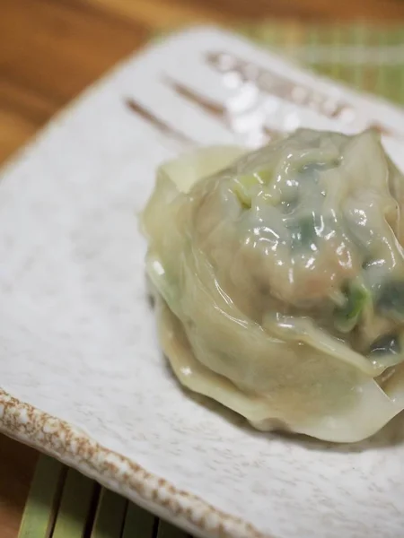 亚洲食品饺子 饺子和肉饺子 — 图库照片