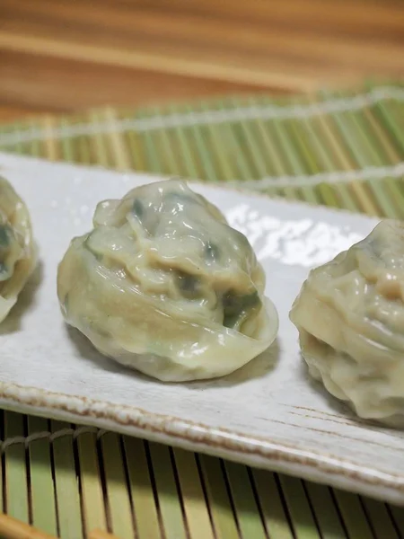 Азійські Харчові Пельмені Dim Sum Meatdumplings — стокове фото