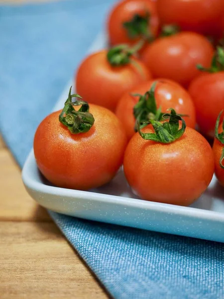 Tomate Rojo Cereza Fresco — Foto de Stock