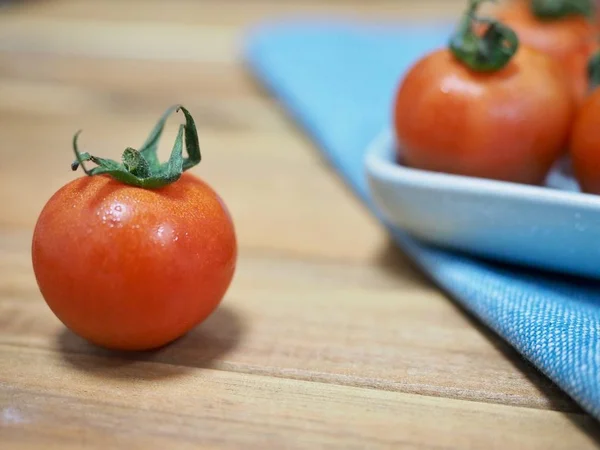 Tomate Rojo Cereza Fresco — Foto de Stock