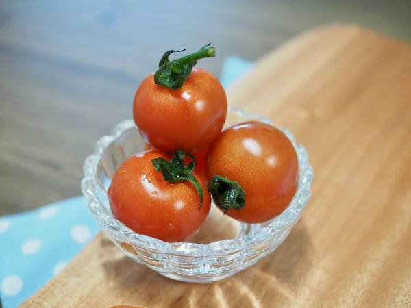 Tomate Rojo Cereza Fresco — Foto de Stock