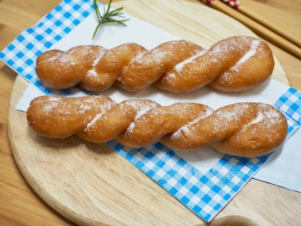 Корейська Кухня Місті Twiste Dbread Палиці — стокове фото