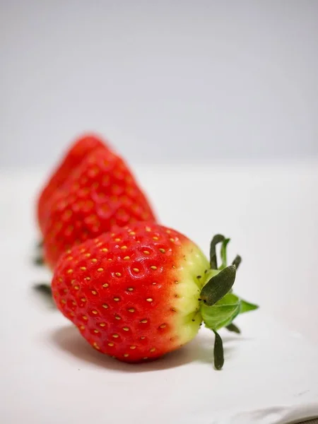 Frisches Obst Koreanische Erdbeere — Stockfoto