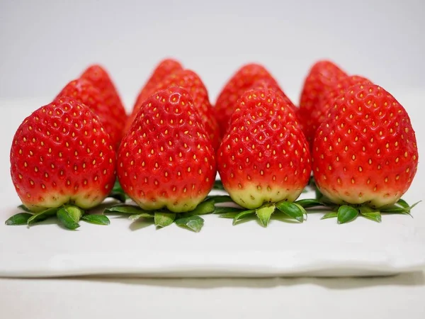 Frisches Obst Koreanische Erdbeere — Stockfoto