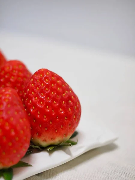 Frisches Obst Koreanische Erdbeere — Stockfoto