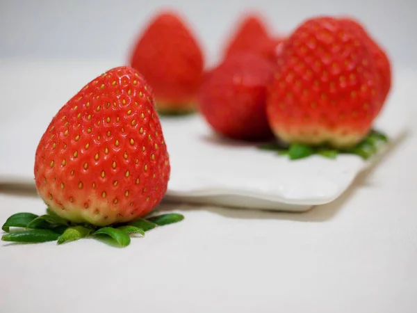 Frisches Obst Koreanische Erdbeere — Stockfoto