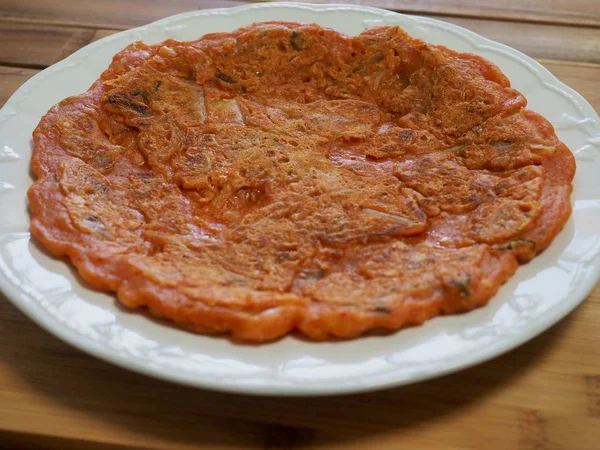 Pancake Kimchi Stile Coreano — Foto Stock