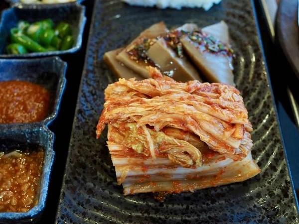 Comida Coreana Kimchi Fresco — Fotografia de Stock
