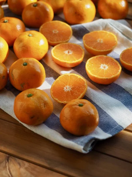 Fresh Korean Fruit Jeju Citrus Mandarin Tangerine — Stock Photo, Image