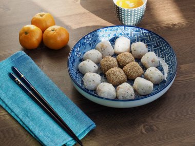  Asya gıda susam yapışkan pirinç kek ve pirinç ballcake 