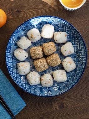  Asya gıda susam yapışkan pirinç kek ve pirinç ballcake 