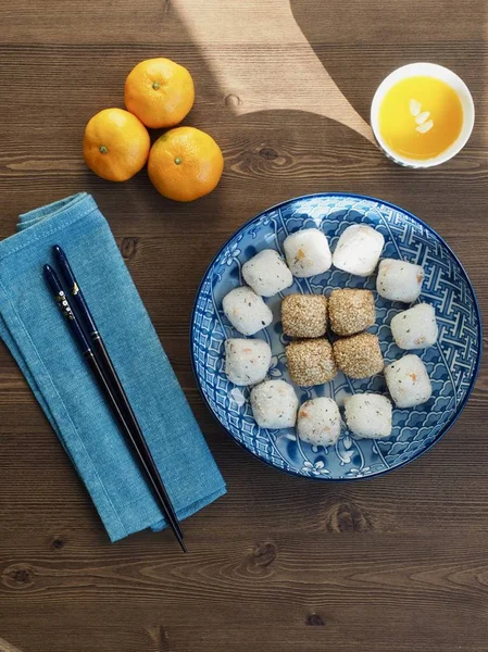  Asya gıda susam yapışkan pirinç kek ve pirinç ballcake 