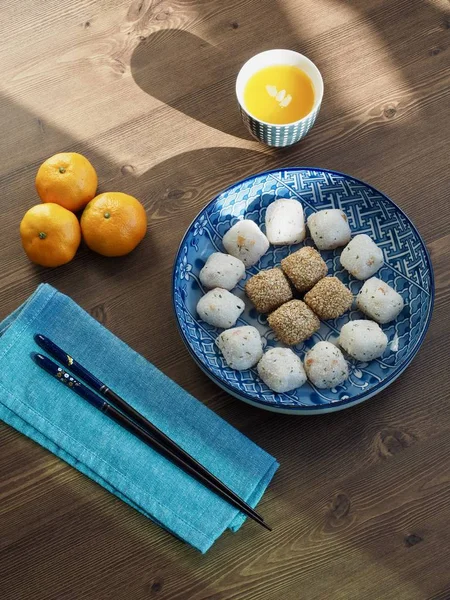  Asya gıda susam yapışkan pirinç kek ve pirinç ballcake 