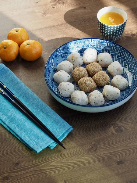  Asya gıda susam yapışkan pirinç kek ve pirinç ballcake 