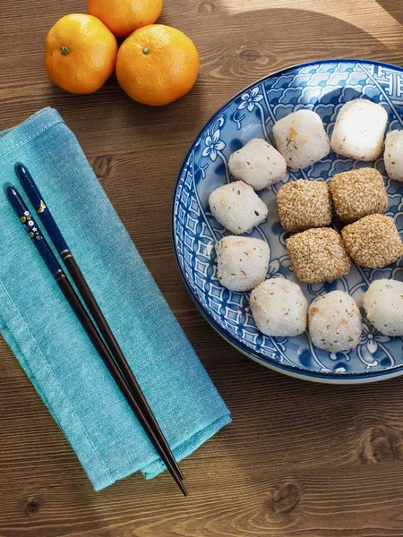  Asya gıda susam yapışkan pirinç kek ve pirinç ballcake 