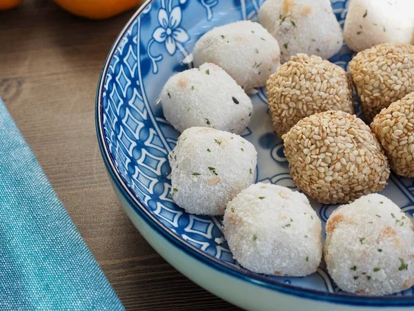  Asya gıda susam yapışkan pirinç kek ve pirinç ballcake 