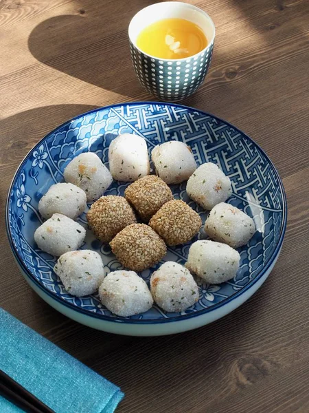  Asya gıda susam yapışkan pirinç kek ve pirinç ballcake 