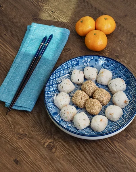  Asya gıda susam yapışkan pirinç kek ve pirinç ballcake 