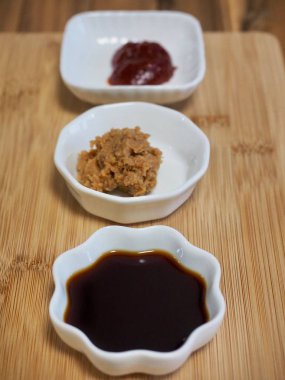 Korece sosu Soya Yapıştır, kırmızı biber macun, soya sosu