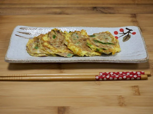 Albóndigas Atún Coreano Huevos Atún Parrilla —  Fotos de Stock