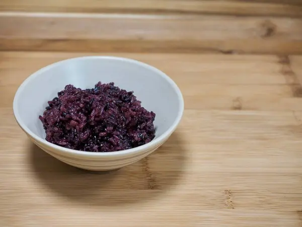 Asian Food Black Rice — Stock Photo, Image