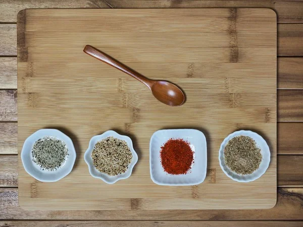 Korean spice powder Red pepper powder, Perilla powder, Pepper, Goshamsam