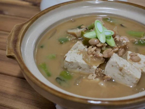 Koreansk Mat Chungkukjang Sojabönfermenterad Mat — Stockfoto