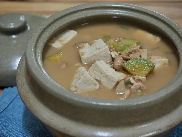 Koreansk Mat Chungkukjang Sojabönfermenterad Mat — Stockfoto