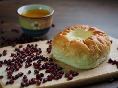 krem kırmızı fasulye ekmek ve küçük fasulye, azuki