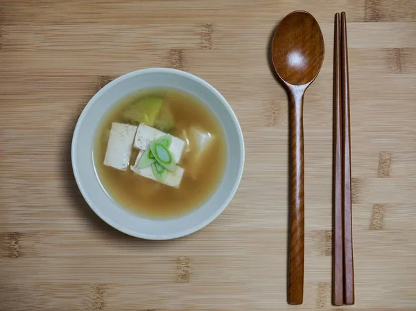 Азиатский Суп Мисо — стоковое фото