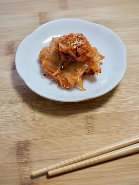 Hidangan Korea Stir Goreng Kimchi — Stok Foto