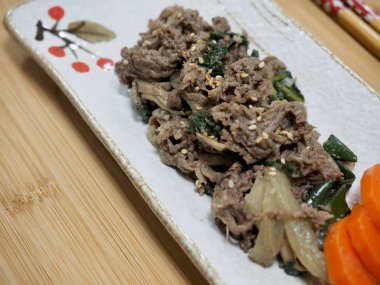Asya gıda görmüş sığır eti bulgogi