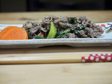 Asya gıda görmüş sığır eti bulgogi