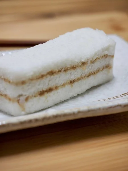 Korean food Snow White Rice Cake