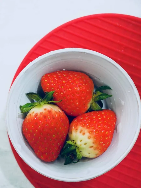 Morango Coreano Fruta Fresca — Fotografia de Stock