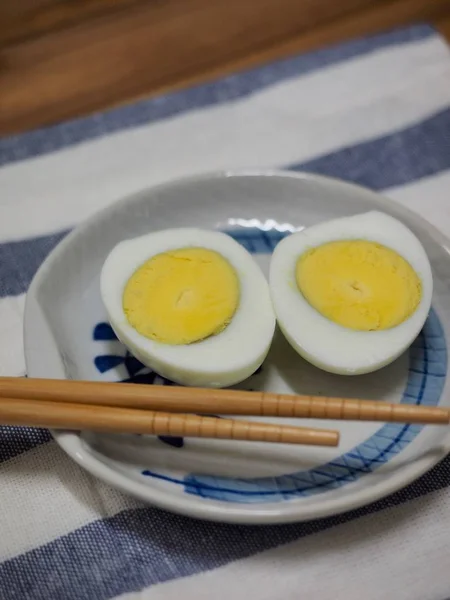 Ασιατικό Φαγητό Βραστό Αυγό — Φωτογραφία Αρχείου