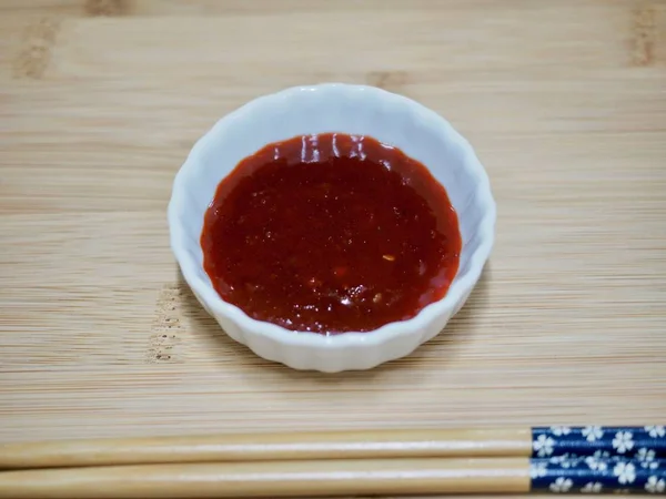 韩国来源的红辣椒酱和醋 Choseon Gochujang — 图库照片